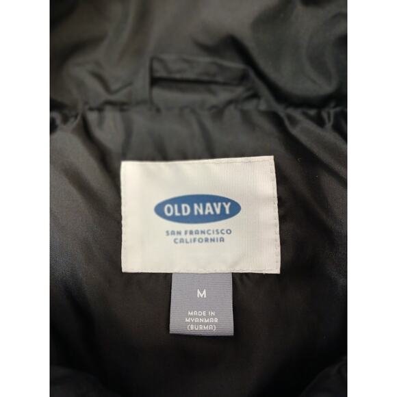 Old Navy Vest Size M Black Quilted Gorpcore Layer Lagenlook Sporty Discontinued - Picture 12 of 15